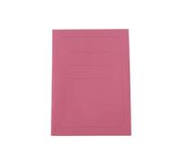 Alevar Chemise 3 rabats avec impression en carton Manilla 200 g, 100% papier recyclé, format 25 x 33 cm, couleur rouge, lot de 50 pièces