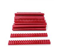 Alevar Dos en plastique spirale pour reliure, 21 anneaux de diamètre 32 mm, format A4, capacité de 241 à 280 feuilles, couleur rouge, lot de 50 pièces