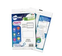 Alevar Lot de 450 étiquettes adhésives multi-usages avec coins arrondis, format 21 x 14 mm, 45 étiquettes blanches pour feuille, lot de 10 feuilles