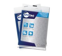Alevar Lot de 6 feuilles d'étiquettes autocollantes en étoiles, 20 étiquettes par feuille, format 30 x 30 mm, couleur argent, total de 120 pièces