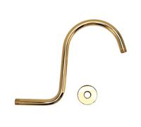 Aleve en acier inoxydable Sleed de douche surélevé et bride NPT Brackaged Gold Shower Head Extension Bras pour les grandes personnes
