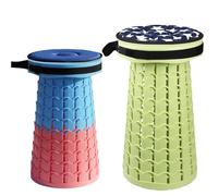 ALEVMOOM Tabouret pliable XXL avec coussin, plus robuste et hauteur 50 cm, profondeur 30 cm, portable et léger réglable pour camping, randonnée, barbecue charge maximale de 914 kg