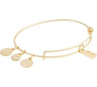 Alex and Ani Initial B III Bangle Bracelet Shiny Gold One Size (A20EBINT02SG)