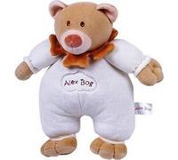 Alex Bog Ours en peluche / Teddy Taille : env. 25cm 11709 Baby Bear Plush Rattle Beige 25cm Ours en peluche crème marron avec hochet à grelots