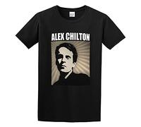 Alex Chilton 4 T-Shirt Graphic Tee Printed Top Mens Black Shirt XXL