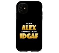 Alex Costume IDGAF Funny Meme Halloween Costume Alexander Coque pour iPhone 11