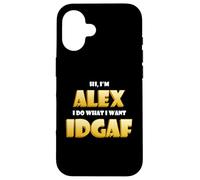 Alex Costume IDGAF Funny Meme Halloween Costume Alexander Coque pour iPhone 16