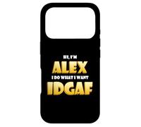 Alex Costume IDGAF Funny Meme Halloween Costume Alexander Coque pour iPhone 17 Pro