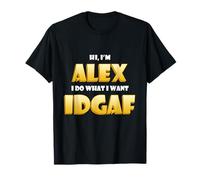 Alex Costume IDGAF Funny Meme Halloween Costume Alexander T-Shirt