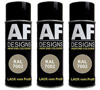 Alex Flittner Designs 3x RAL Vernis de carrosserie Peinture en aérosol RAL7002 GRIS-OLIV mat satiné