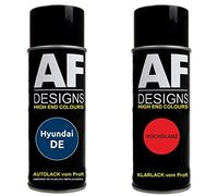 Alex Flittner Designs Bombe aérosol compatible avec Hyundai DE Alpine Blue Metallic Vernis de base transparent en aérosol 400ml