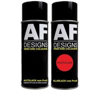 Alex Flittner Designs Bombe aérosol compatible avec LIGIER LIGHT CAR 1402388 ROUGE TOLEDO NACRE Set Vernis de base transparent en aérosol 400ml