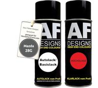 Alex Flittner Designs Bombe aérosol compatible avec Mazda 28G Dark Shadow Gray Perl Metallic Vernis de base transparent en aérosol 400ml