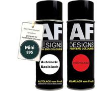 Alex Flittner Designs Bombe aérosol compatible avec Mini 895 British Racing Green 4 Metallic Vernis de base transparent en aérosol 400ml