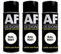 Alex Flittner Designs Bombe aérosol RAL 9001 blanc crème satiné 3 x 400 ml