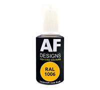 Alex Flittner Designs Crayon de retouche RAL 1006 Jaune maïs mat 20 ml - Feutre de réparation acrylique - Vernis de retouche - Peinture de réparation - Bois - Métal - Meubles de salle de bain