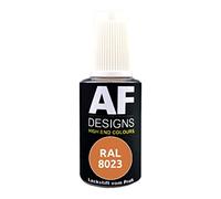 Alex Flittner Designs Crayon de Retouche RAL 8023 Brun Orange Brillant 20ml | Feutre de réparation | Peinture Acrylique | Vernis de Retouche | Peinture de Réparation | Bois Métal Meubles Salle de Bain