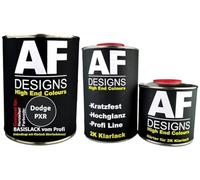 Alex Flittner Designs Kit de peinture automobile 2,5L compatible avecDodge PXR Brilliant Black Crystal P Durcisseur pour vernis
