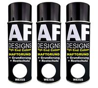 Alex Flittner Designs Lot de 3 bombes d'apprêt en spray blanches, protection contre la rouille
