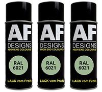 Alex Flittner Designs Lot de 3 bombes de peinture RAL pour voiture - Couleur : vert clair brillant - RAL6021