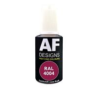Alex Flittner Designs Marqueur Peinture RAL 4004 Bordeaux Violet satiné 20 ml - Stylo de réparation acrylique - Vernis de retouche - Peinture de réparation - Bois, métal, meubles, salle de bain