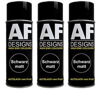 Alex Flittner Designs Noir Mat Bombe aérosol3x Spray Mattes Spray Peinture Vernis Voiture