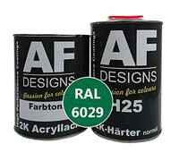 Alex Flittner Designs Peinture acrylique 2K RAL 6029 Mini GRUEN1,5-7 kg mat satiné mat mat brillant pour machines industrielles Camion NFZ