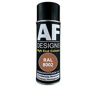 Alex Flittner Designs Peinture de protection 4-en-1 RAL 8002 Brun signal - Peinture de protection pour métal - Spray antirouille - Aérosol