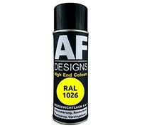Alex Flittner Designs Peinture de protection contre la rouille 4-en-1 RAL 1026 Jaune vif métal Peinture protectrice en spray Peinture en bombe aérosol de protection contre la rouille