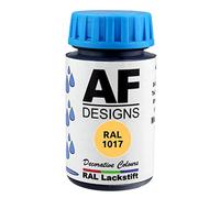 Alex Flittner Designs Peinture de retouche RAL 1017 - Jaune SAFRANANGE - 50 ml - En bois - Métal - Pour meubles de salle de bain