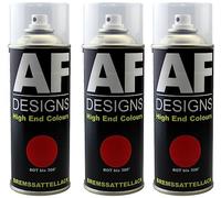 Alex Flittner Designs Peinture pour étrier de frein - Rouge - Résistant à la chaleur - 300 °C - 3 x 400 ml