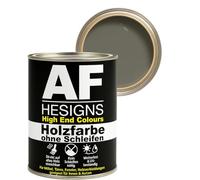 Alex Flittner Designs Peinture pour meubles sans ponçage gris platine RAL7036 satiné 750 ml vernis pour meubles bois et métal pour intérieur et extérieur