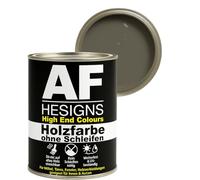Alex Flittner Designs Peinture pour meubles sans ponçage gris souris RAL7005 satiné 750 ml vernis pour meubles bois et métal pour intérieur et extérieur