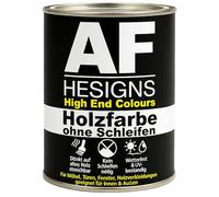 Alex Flittner Designs Peinture pour meubles, sans ponçage, jaune jonquille, RAL1007, satiné, 750 ml, vernis pour meubles bois et métal, pour l'intérieur et l'extérieur