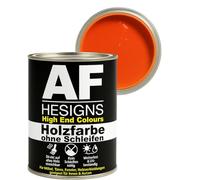 Alex Flittner Designs Peinture pour meubles, sans ponçage, orange rouge RAL2001, satiné, 750 ml, pour bois et métal, pour l'intérieur et l'extérieur