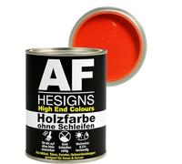 Alex Flittner Designs Peinture pour meubles, sans ponçage, orange sang RAL2002, satinée, 750 ml, pour bois et métal, pour l'intérieur et l'extérieur