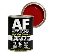 Alex Flittner Designs Peinture pour meubles sans ponçage rouge carmin RAL3002 satiné 750 ml vernis pour meubles bois et métal pour intérieur et extérieur
