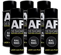 Alex Flittner Designs Spray de peinture noir satiné RAL 9005 noir profond 400 ml