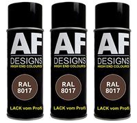 Alex Flittner Designs Spray de peinture RAL 8017 - Marron chocolat satiné - 3 x 400 ml