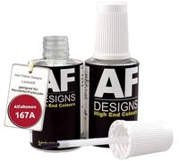 Alex Flittner Designs Stylo de retouche compatible avec AlfaRomeo 167A Rosso Miro Metallic Peinture automobile à séchage rapide 2x20ml