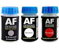 Alex Flittner Designs Stylo de retouche compatible avec Citroen EZR Gris Aluminium Metallic Vernis transparent Apprêt Kit de peinture automobile