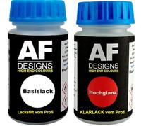 Alex Flittner Designs Stylo de retouche compatible avec Mercedes Benz 9723 Cubanitsilber Metallic Stylo de vernis transparent Kit de retouche peinture auto