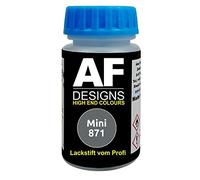 Alex Flittner Designs Stylo de retouche compatible avec Mini 871 Dark Silver Metallic vernis à séchage rapide peinture pour retouches peinture automobile