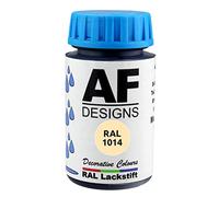 Alex Flittner Designs Stylo de retouche RAL 1014 Ivoire brillant 50 ml Pour bois, métal, meubles et salle de bain