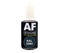 Alex Flittner Designs Stylo de retouche RAL 5004 Bleu sombre brillant 20ml Stylo de retouche acrylique Laque de retouche Peinture de réparation pour bois, métal, meubles, salle de bain