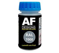 Alex Flittner Designs Stylo de retouche RAL 7000 Gris mat satiné 50 ml Séchage rapide acrylique