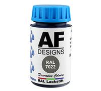 Alex Flittner Designs Stylo de retouche RAL 7022 - Gris ombré brillant - 50 ml - Pour bois, métal, meubles et salle de bain