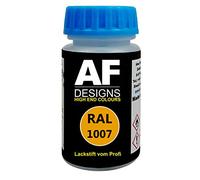 Alex Flittner Designs Stylo Peinture Ral 1007 Jonquille Jaune Brillant Mat Soie 50ml Séchage Rapide Acrylique Peinture de Laura - RAL1007 Jonquille Jaune Mat Soie