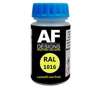Alex Flittner Designs Stylo Peinture Ral 1016 Jaune Soufre Brillant Mat Soie 50ml Séchage Rapide Acrylique Peinture de Laura - RAL1016 Jaune Soufre Stumpfmat
