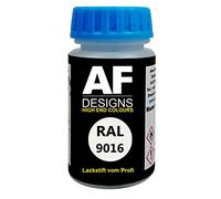 Alex Flittner Designs Stylo Peinture Ral 9016 Traffic Blanc Brillant Mat Soie 50ml Séchage Rapide Acrylique Peinture de Laura - RAL9016 Traffic Blanc Brillant